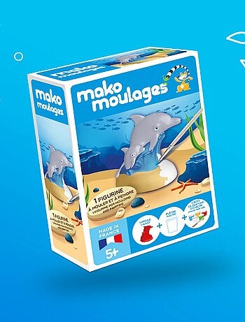 Coffret moulage dauphin et son bébé