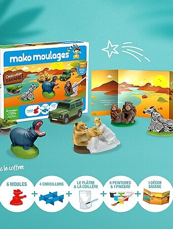 Coffret moulage destination savane