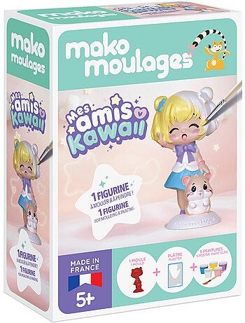 Coffret moulage fillette et son hamster