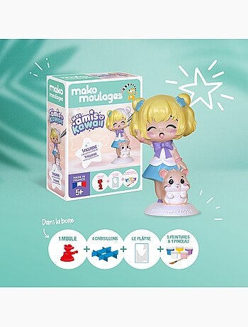 Coffret moulage fillette et son hamster