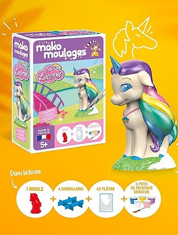 Coffret moulage Ma licorne Arc-en-ciel