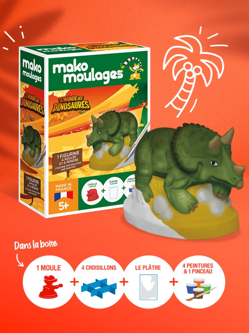Coffret moulage Tricératops Vert - Kiabi