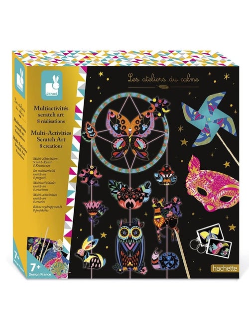 Coffret multi-activités Scratch Art - Kiabi