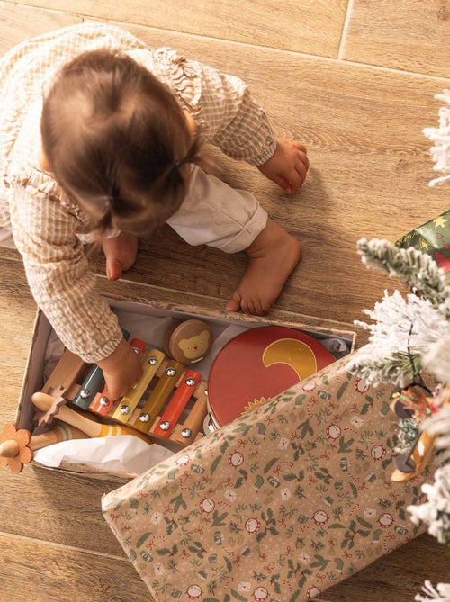 Coffret musical en bois pour bébé - Kiabi
