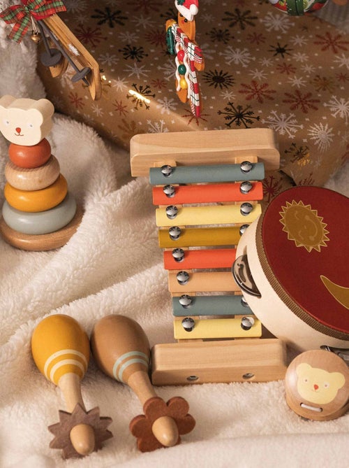 Coffret musical en bois pour bébé - Kiabi