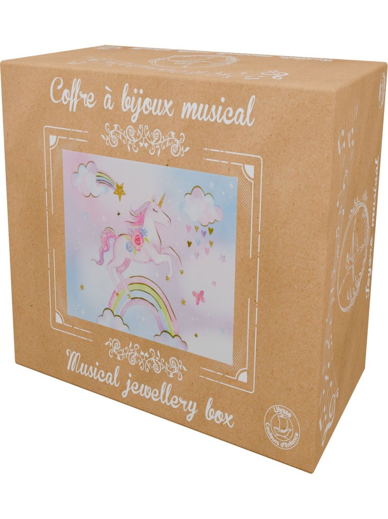 Coffret musical Licorne Arc-en-ciel Rose - Kiabi