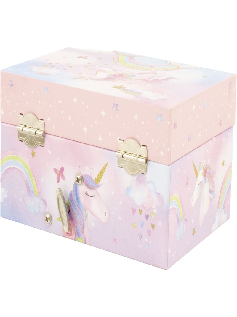 Coffret musical Licorne Arc-en-ciel Rose - Kiabi