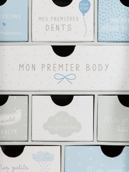 Coffret naissance porte nuage gris - Kiabi