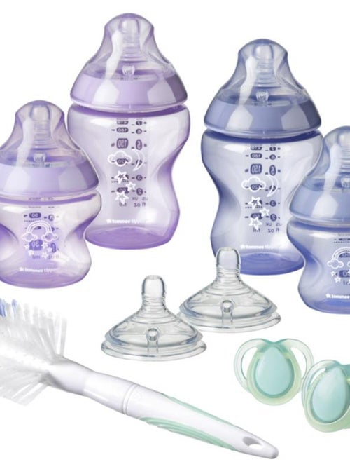 Coffret naissance sucette et biberon Closer to Nature rose - Kiabi