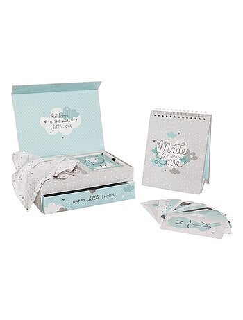 Coffret naissance Welcome bleu