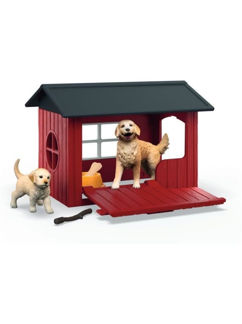 Coffret niche avec golden retriever, schleich 42722 farm world, dès 4 ans Blanc - Kiabi