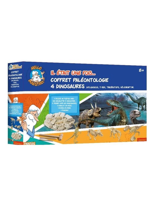 Coffret Paléontologie - Il était une fois l'homme - 4 dinos - Kiabi