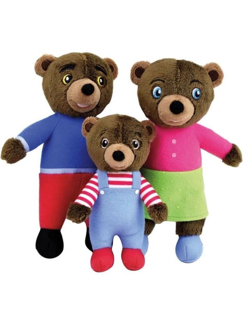 Coffret peluche - petit ours brun - jemini - famille : maman ours, papa ours et petit ours brun Marron - Kiabi