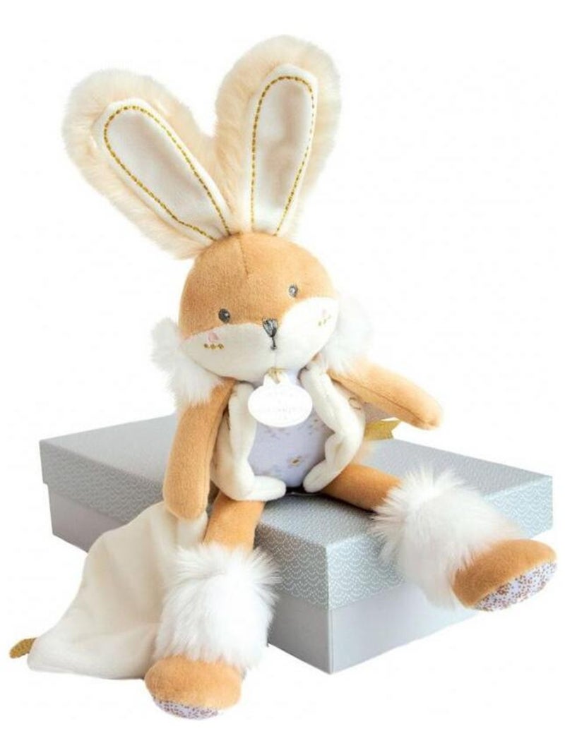 Coffret peluche avec Coffret doudou blanche Lapin de sucre (31 cm) Beige - Kiabi