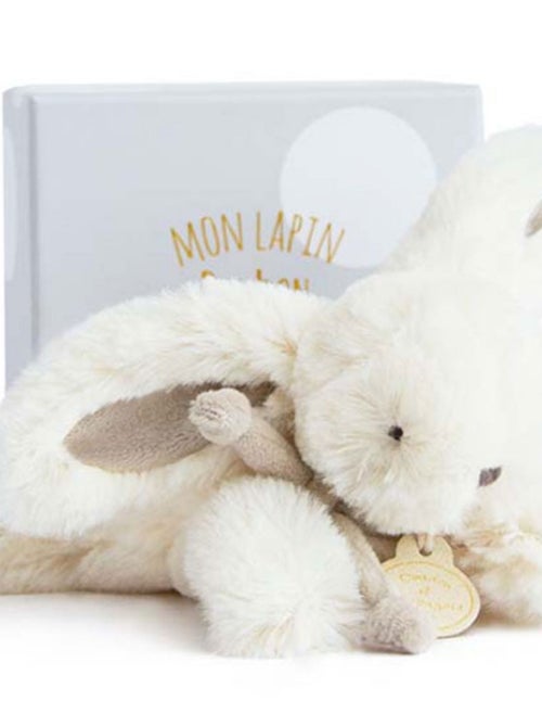 Coffret Peluche Lapin Beige Bonbon (16 Cm) - Kiabi
