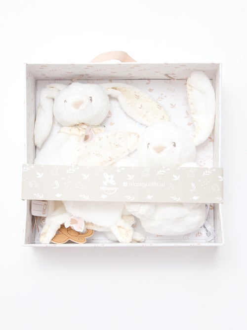 Coffret peluche lapin - Kiabi