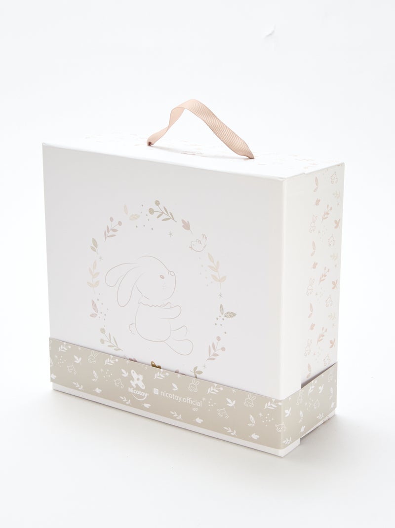 Coffret peluche lapin Blanc - Kiabi