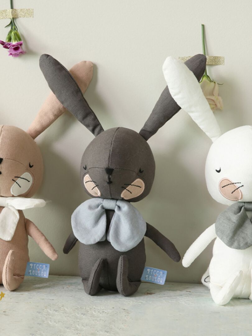 Coffret peluche lapin rose (18 cm) - Rose - Kiabi - 32.90€