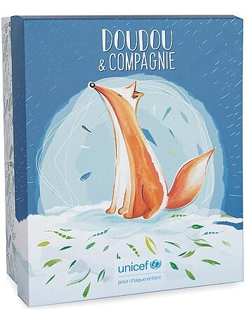 Coffret peluche renard Bébé & moi UNICEF (25 cm)
