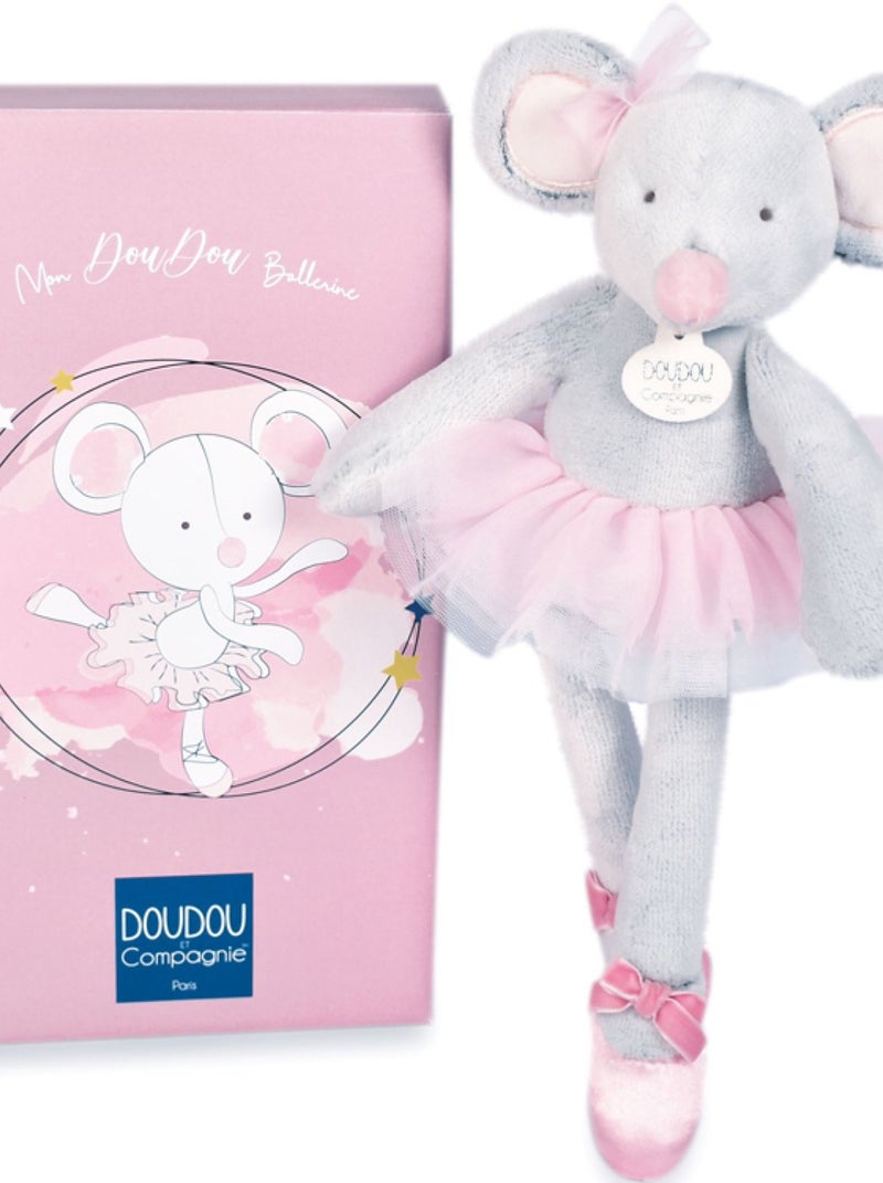 Coffret peluche Souris ballerine (30 cm) Rose - Kiabi