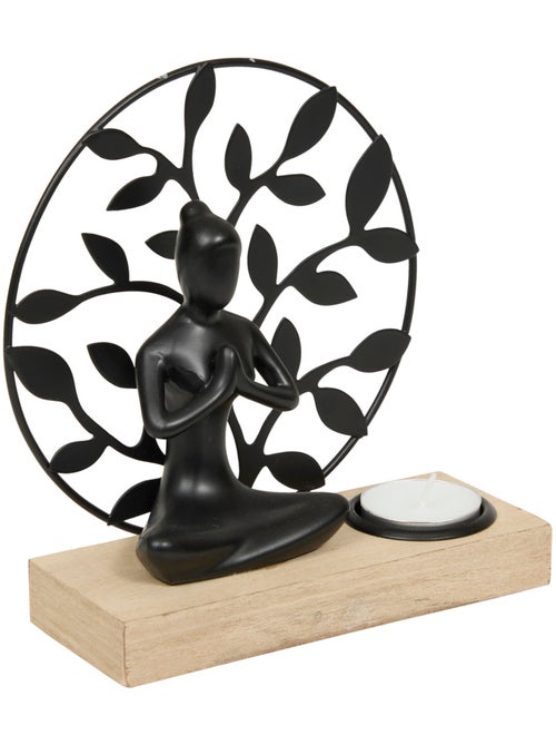 Coffret photophore statuette YOGI - Kiabi