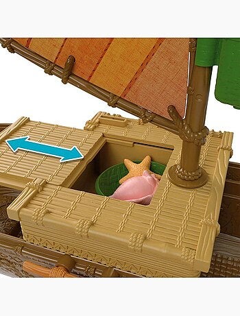 Coffret pirogue flottante vaiana avec heihei et accessoires - disney princesses