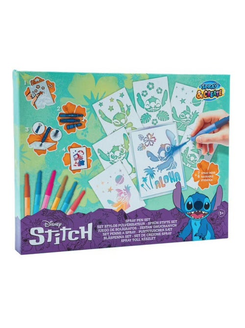 Coffret pochoirs  Stitch spray pen - Kiabi