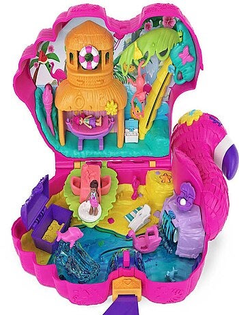 Coffret Polly Pocket : Flamant rose Surprises