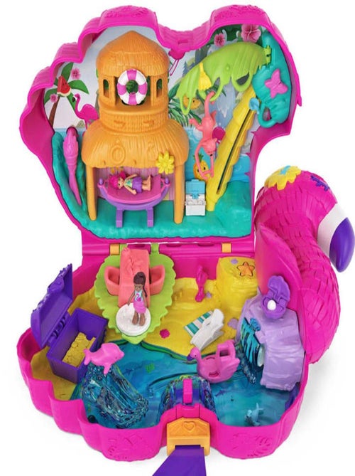 Coffret Polly Pocket : Flamant rose Surprises - Kiabi
