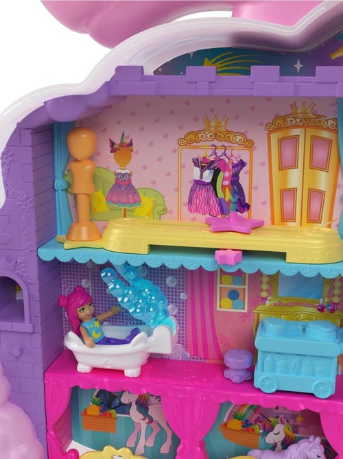 Coffret Polly Pocket : salon de coiffure Licorne arc en ciel - Kiabi