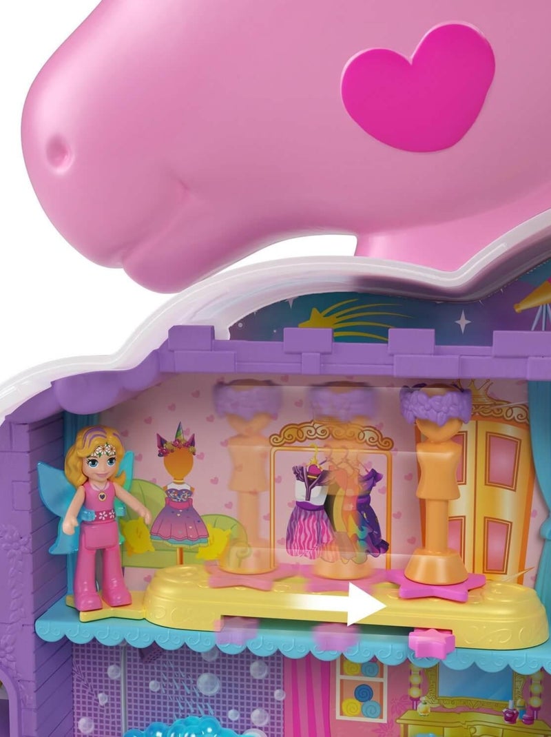 Coffret Polly Pocket : salon de coiffure Licorne arc en ciel N/A - Kiabi