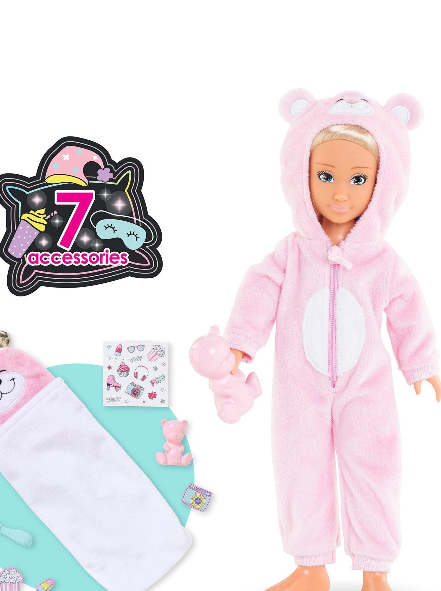 Coffret Poupée Corolle Girls Melody Pyjama Party - 28 Cm Avec 7 Accessoires - Pour Enfants Dès 4 Ans - 3