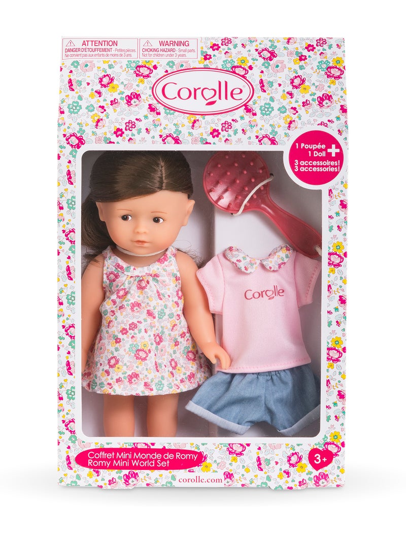 Coffret Poupée Mini Corolline Mini Monde de Romy Rose - Kiabi