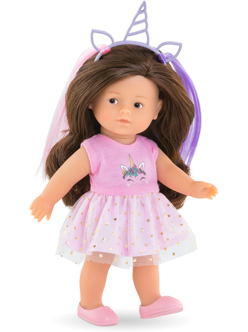 Coffret Poupée Mini Corolline Romy Licorne Rose - Kiabi