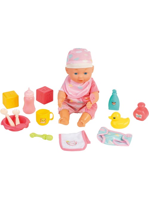 Coffret poupon 30cm avec accessoires - 10 sons - Kiabi Coffret poupon 30cm avec accessoires - 10 sons - Kiabi