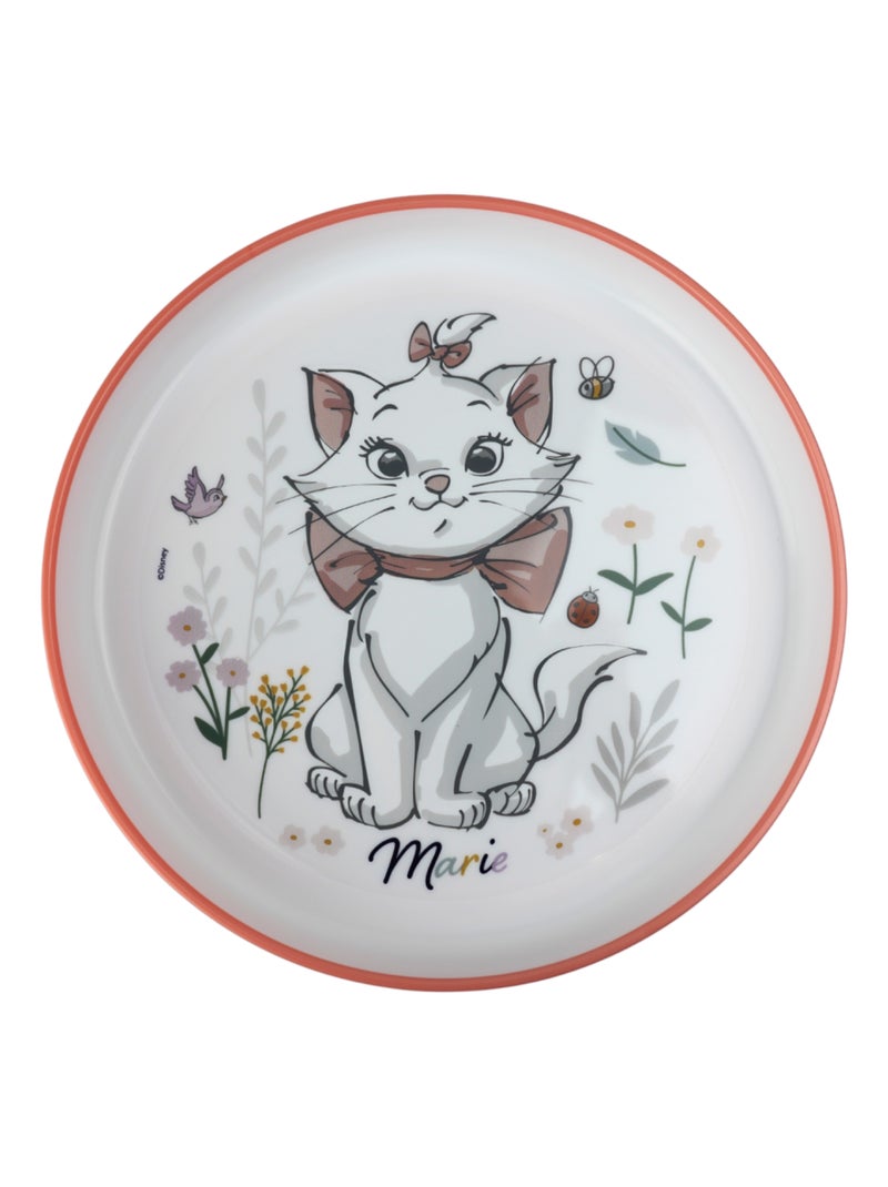 COFFRET REPAS 3 PIECES GOBELET / BOL / ASSIETTE ANTI-DERAPANTS ARISTOCHATS Rose - Kiabi