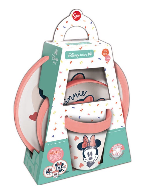 COFFRET REPAS 3 PIECES GOBELET/BOL/ASSIETTE MINNIE - Set 3pcs Non-Sl COLLECTOR - Kiabi