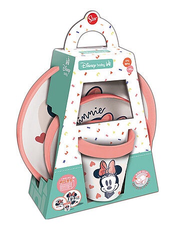 Coffret repas 3 pièces gobelet/bol/assiette MINNIE