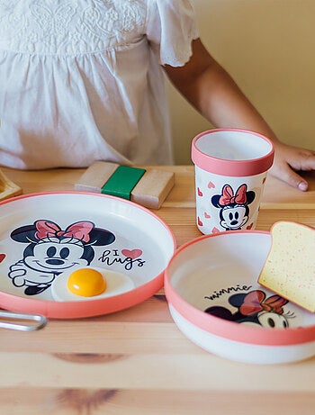 Coffret repas 3 pièces gobelet/bol/assiette MINNIE