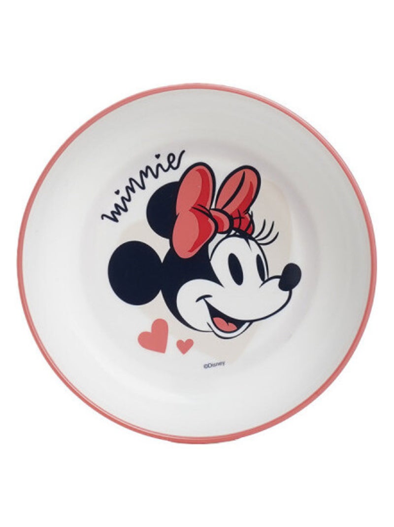 Coffret repas 3 pièces gobelet/bol/assiette MINNIE Rose - Kiabi
