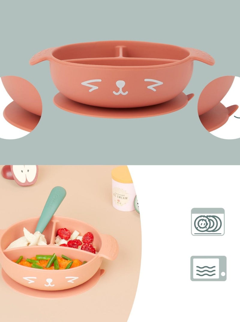 Coffret Repas 4 pièces Learn'Isy Renard 'Babymoov' Orange - Kiabi