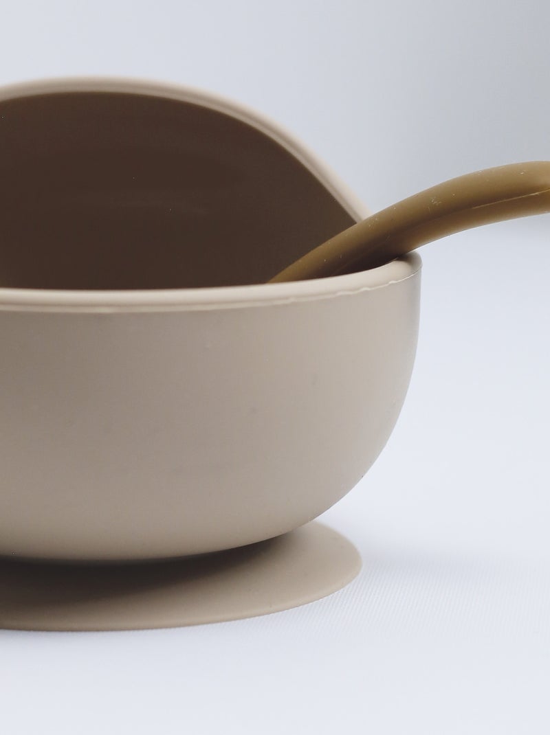 Coffret Repas Bébé 2 Pièces Marron caramel - Kiabi