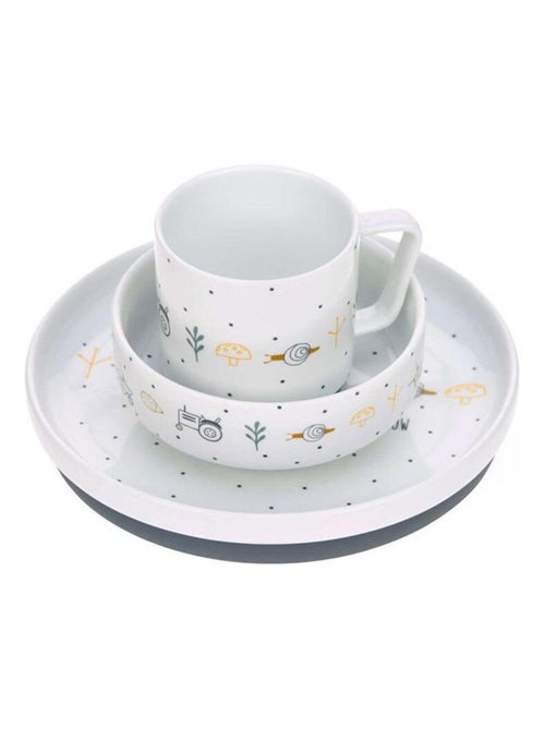 Coffret repas en porcelaine Garden Explorer Tracteur - Kiabi