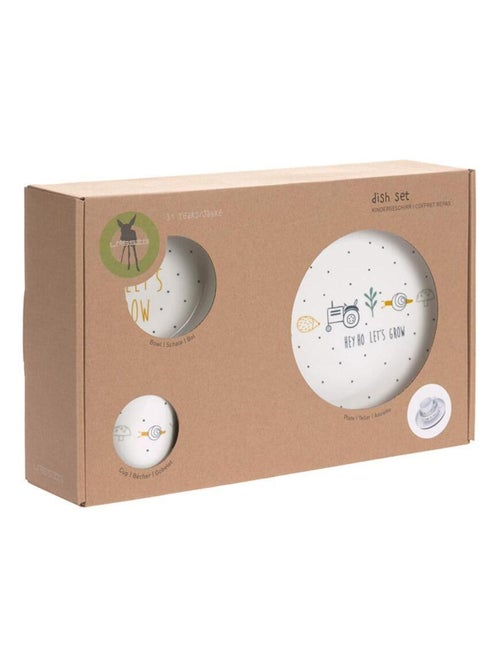 Coffret repas en porcelaine Garden Explorer Tracteur - Kiabi