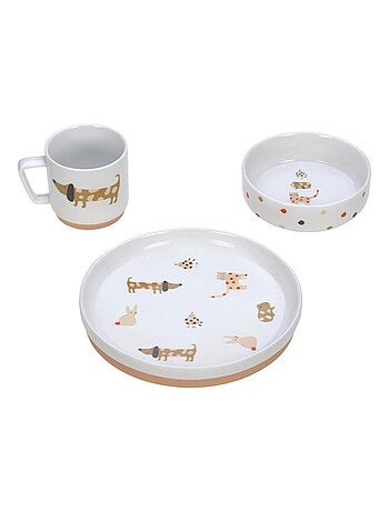 Coffret repas en porcelaine Little Mateys Orange Epicée