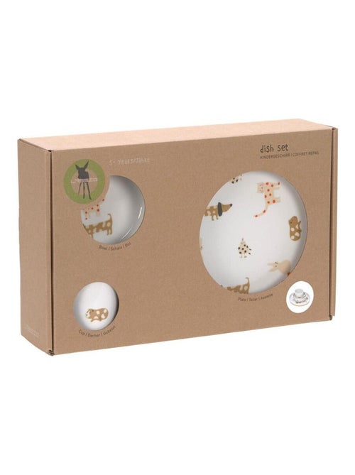 Coffret repas en porcelaine Little Mateys Orange Epicée - Kiabi