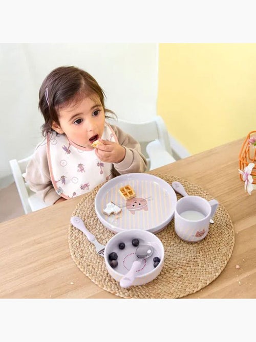 Coffret repas en porcelaine Tiny Team Cat - Kiabi