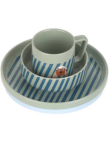 Coffret repas en porcelaine Tiny Team Dog
