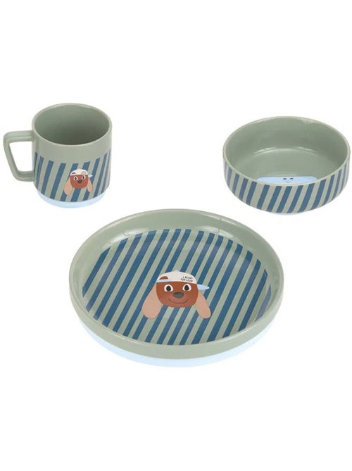 Coffret repas en porcelaine Tiny Team Dog - Kiabi