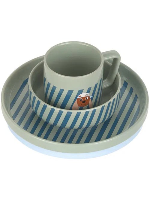 Coffret repas en porcelaine Tiny Team Dog - Kiabi